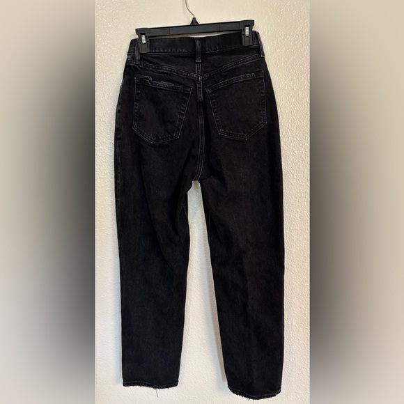 ABERCROMBIE & FITCH The Dad High Rise Jeans in Black - Picture 4 of 8